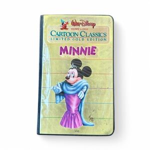 Walt Disney Cartoon Classics MINNIE Limited Gold Edition VHS 1984